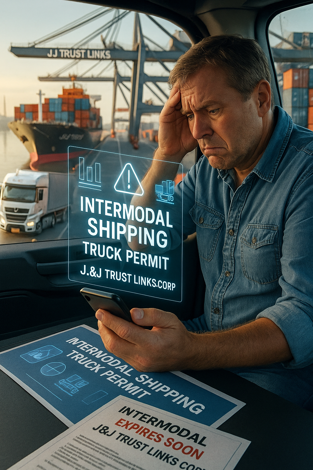 Intermodal Shipping Truck Permit