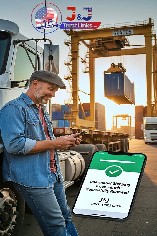 Intermodal Shipping Truck Permit